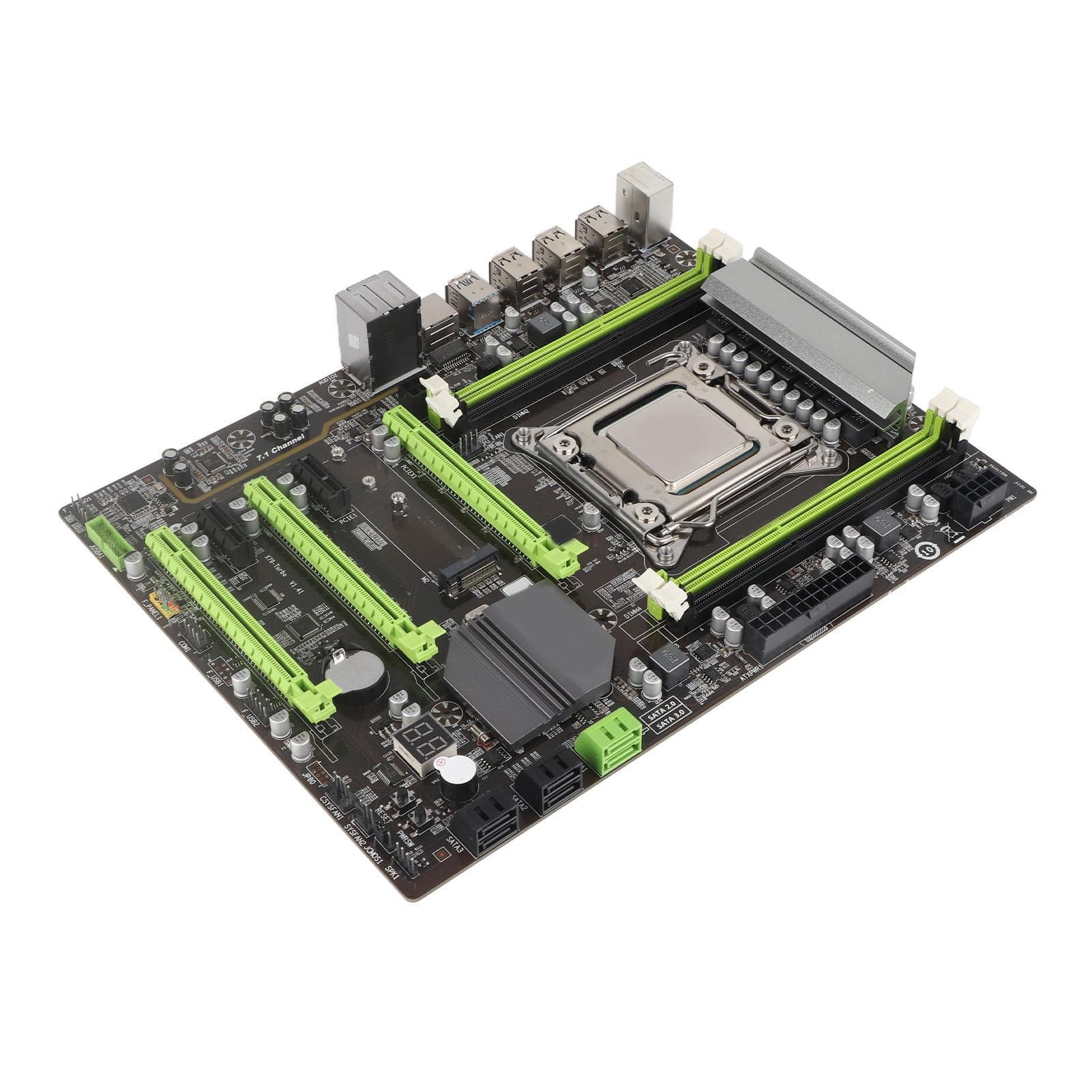 Desktop Motherboard 6xSATA 4xDDR3 DIMM 8 Phase Power Dual Indicator LGA 2011 Motherboard for PC