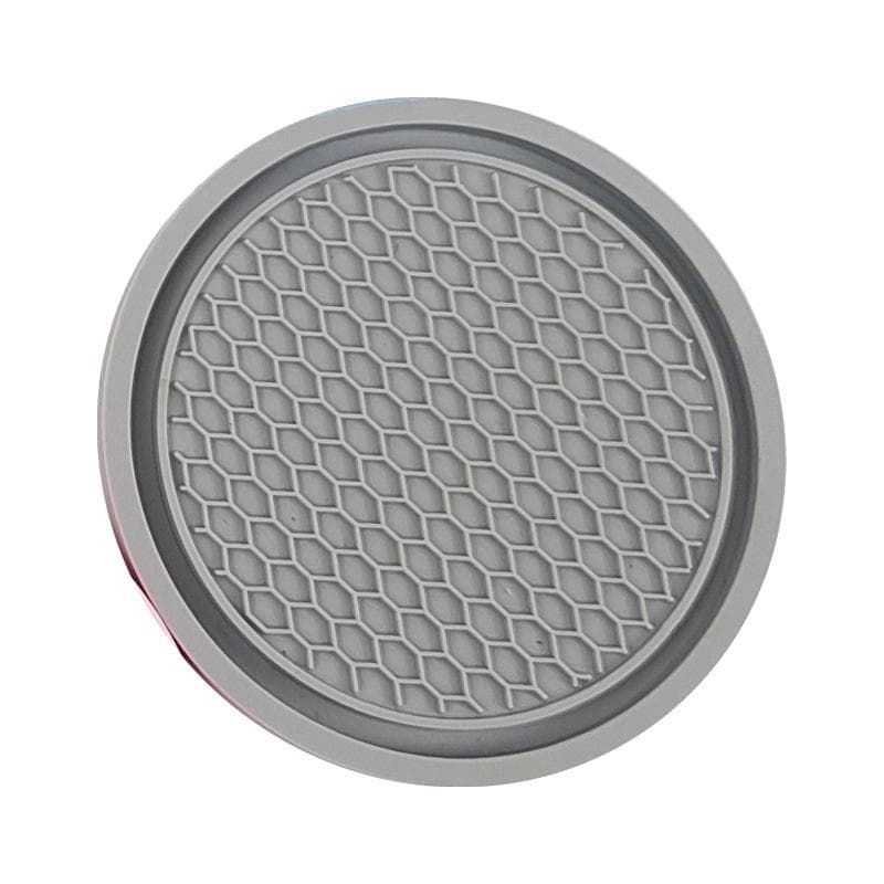 Car Coasters PVC Travel Auto Cup Holder Insert Coaster Anti Slip Vehicle Interior Accessories Cup Mats grey