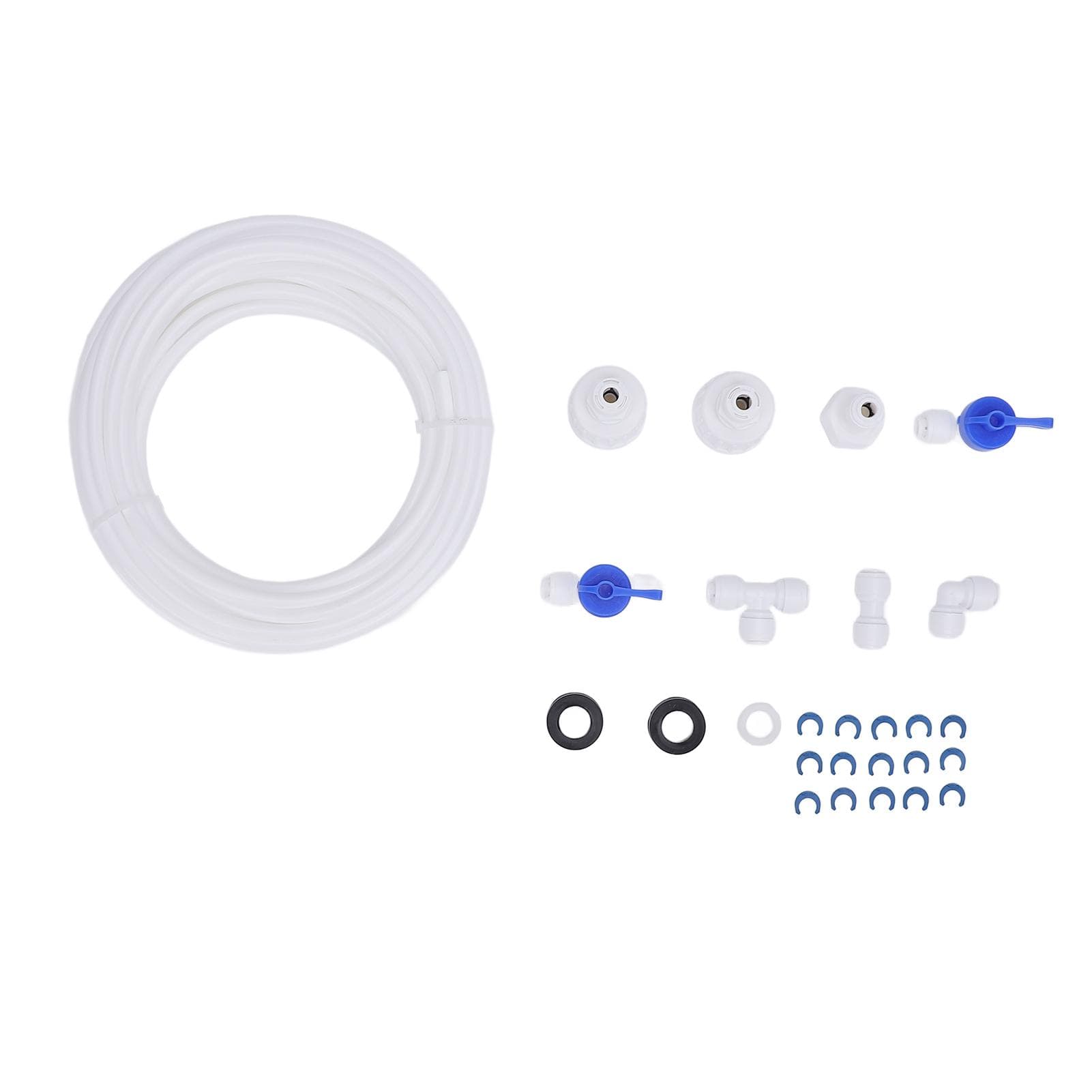 Refrigerator Water Line Kit with 1/4in Hose Water Inlet Line Connection Set for Refrigerator Side
