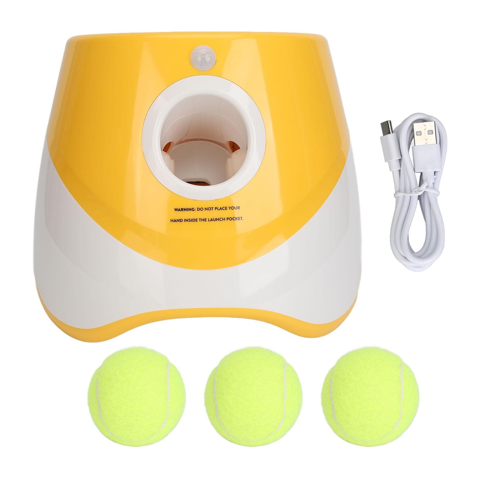 Automatic Ball Launcher Interactive Ball Thrower Easy Operation Ball Catch Toy Machine with 3