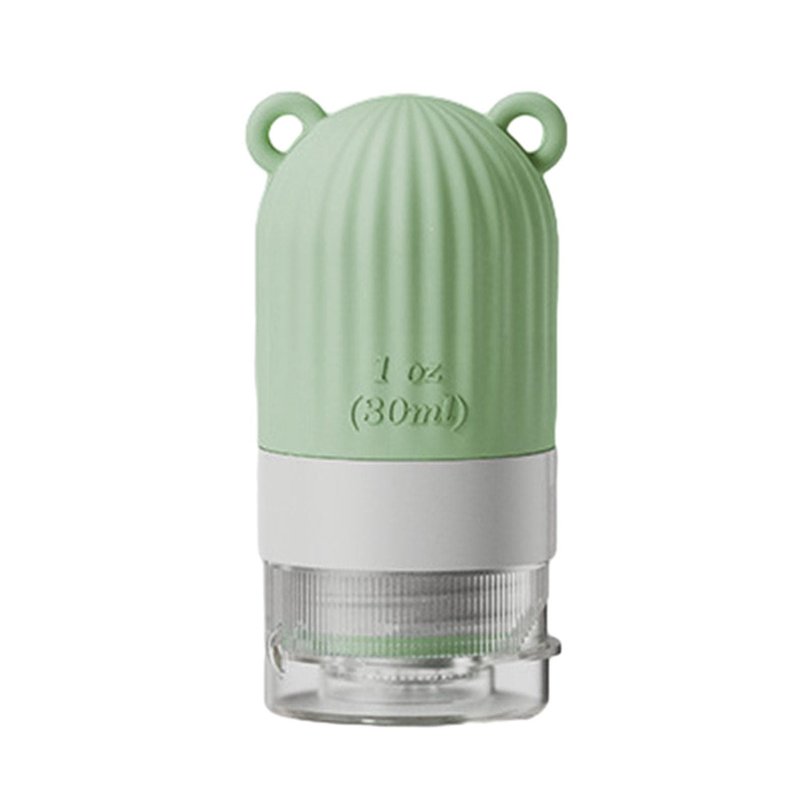 Silicone Cosmetic Container Dispenser Squeeze Bottle Flip Cap 30ml Lotion Bottle Portable Travel Refillable Bottle green