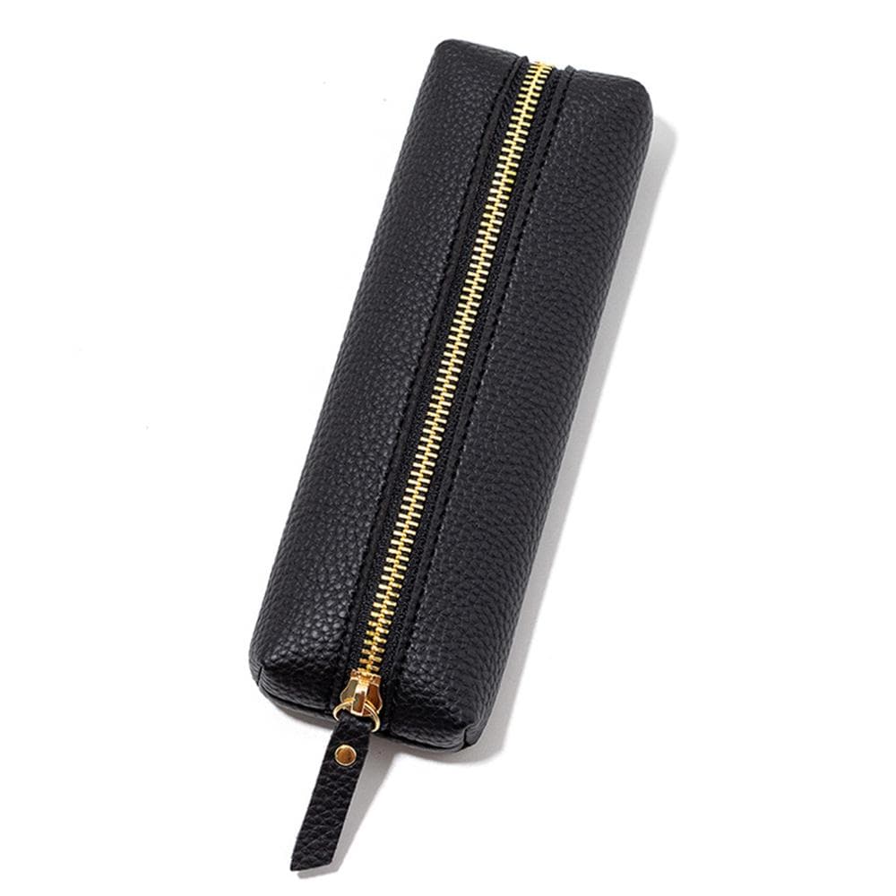 Large Capacity Pen Bag Pen Case Stationery Holder Storage Box Zipper Pencil Pouch Supplies black