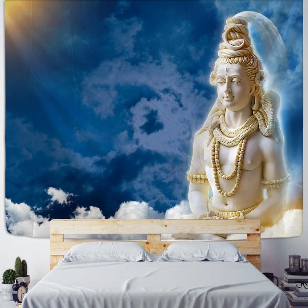 Meditation Indian Buddha Tapestry Wall Hanging Buddhist Psychedelic Witchcraft Bohemian Hippie Bedroom Home Decor 320x182cm