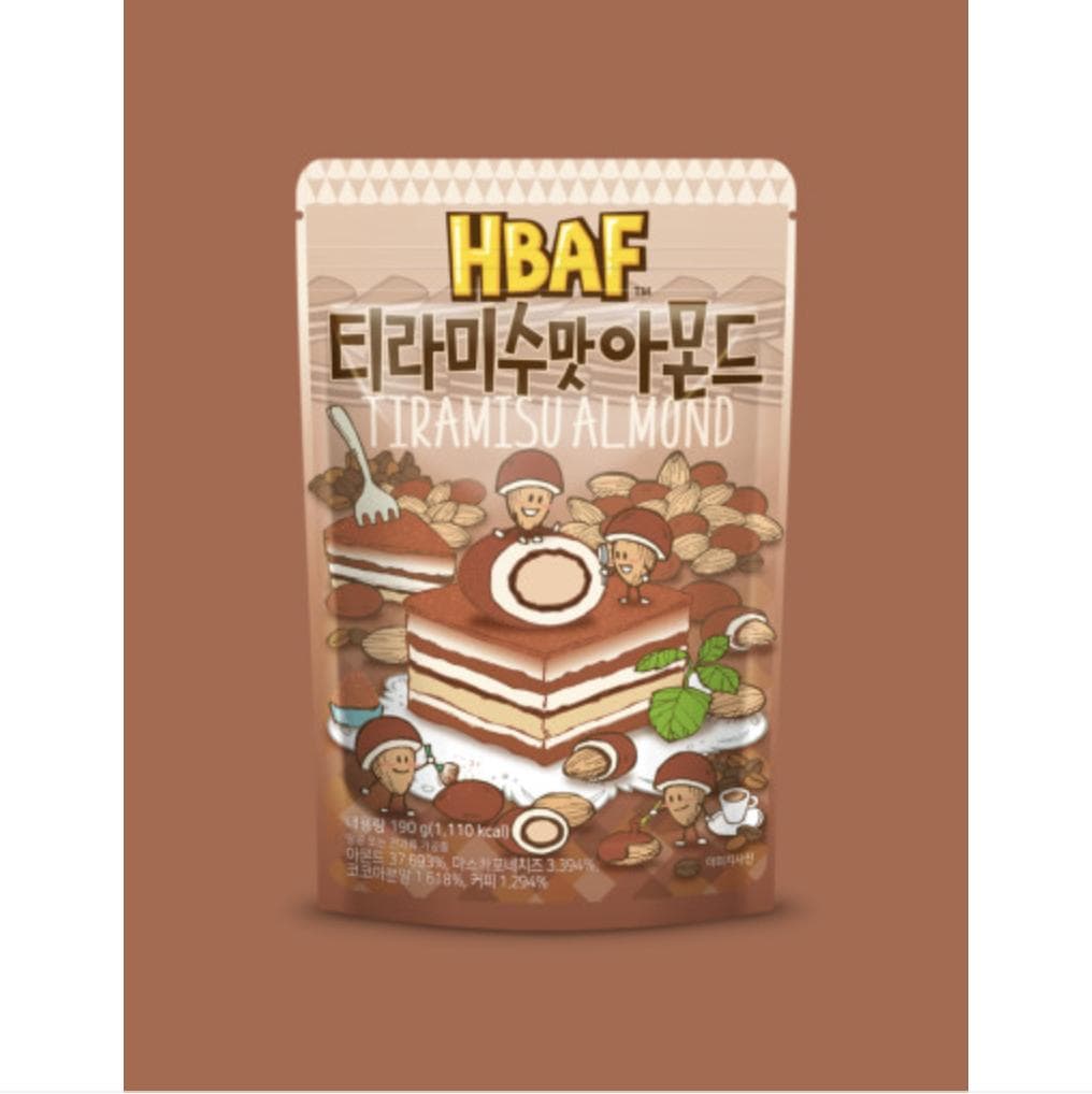 HBAF Seasoned Almonds&Cashewnut 170g/190g (35 Floavors) #Tiramisu Almond