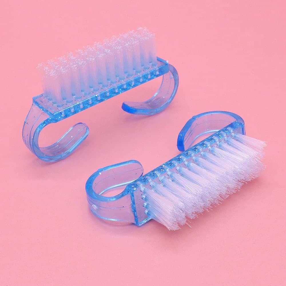 2pcs Nail Tool Dust Cleaning Brush, Professional Nail Dust Removal Brush, Essential Tool For Removing Dust blue