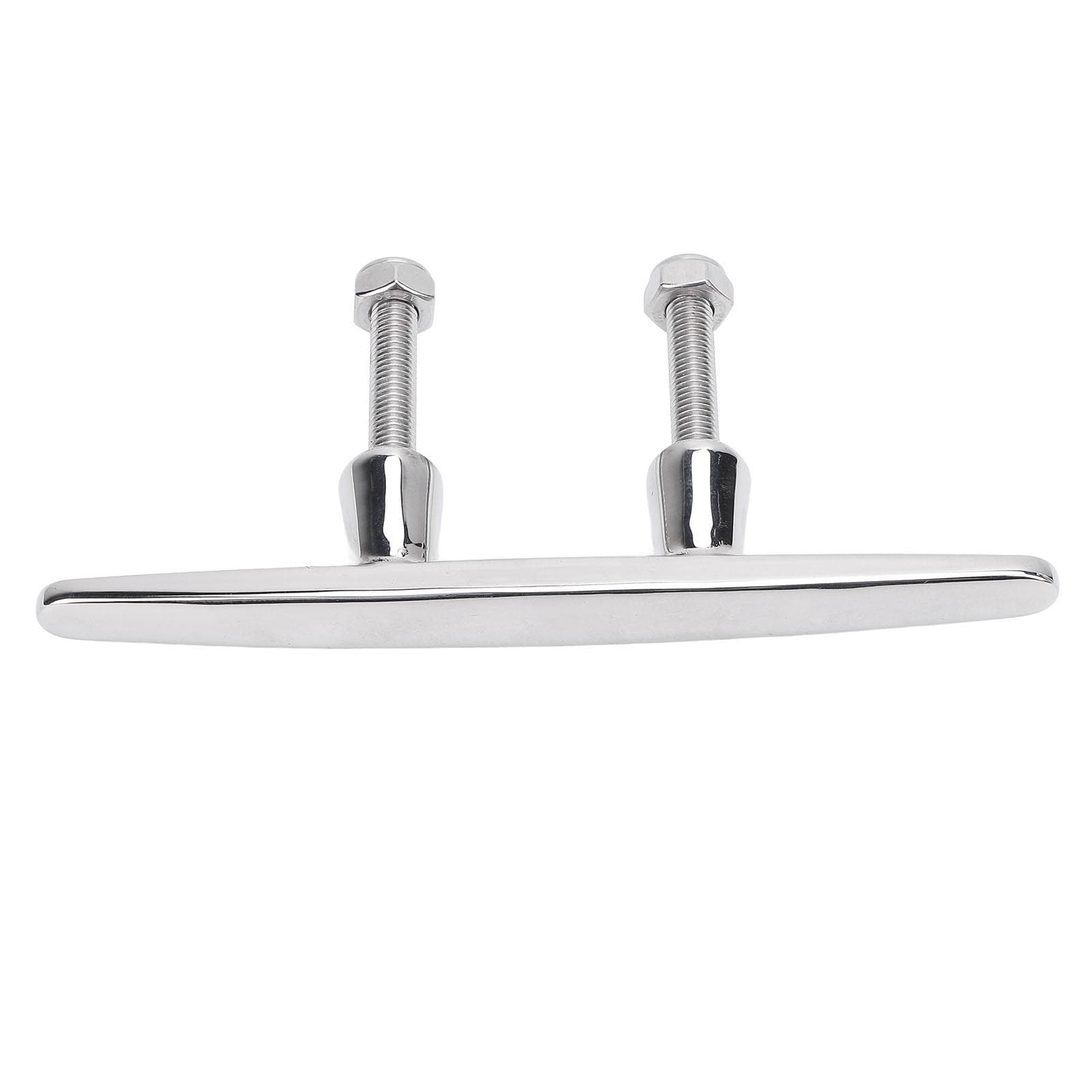 8 Inch Pull Up Boat Cleat Polished 316 Stainless Steel Dock Cleats Tie Down for Yacht Cargo Ship