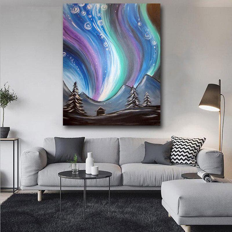 5d Diy Diamant Mosaic Diamond Embroidery Colorful Sky Landscape Broderies Diamond Painting 20X30