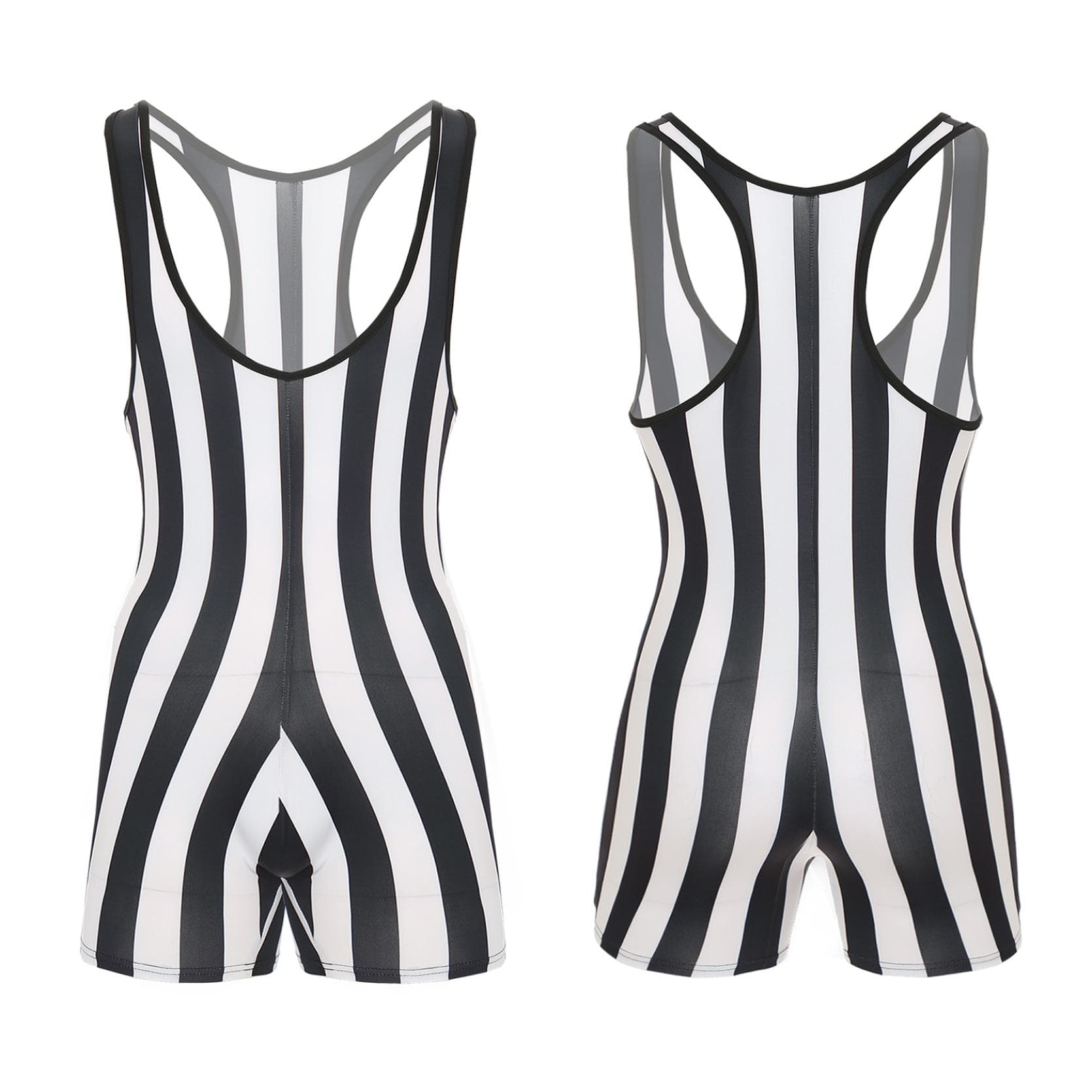 Men's One Piece Swimsuit Sleeveless Slim Fit Fitness Gym Sports Bodysuit Men Surfing Clothes S black