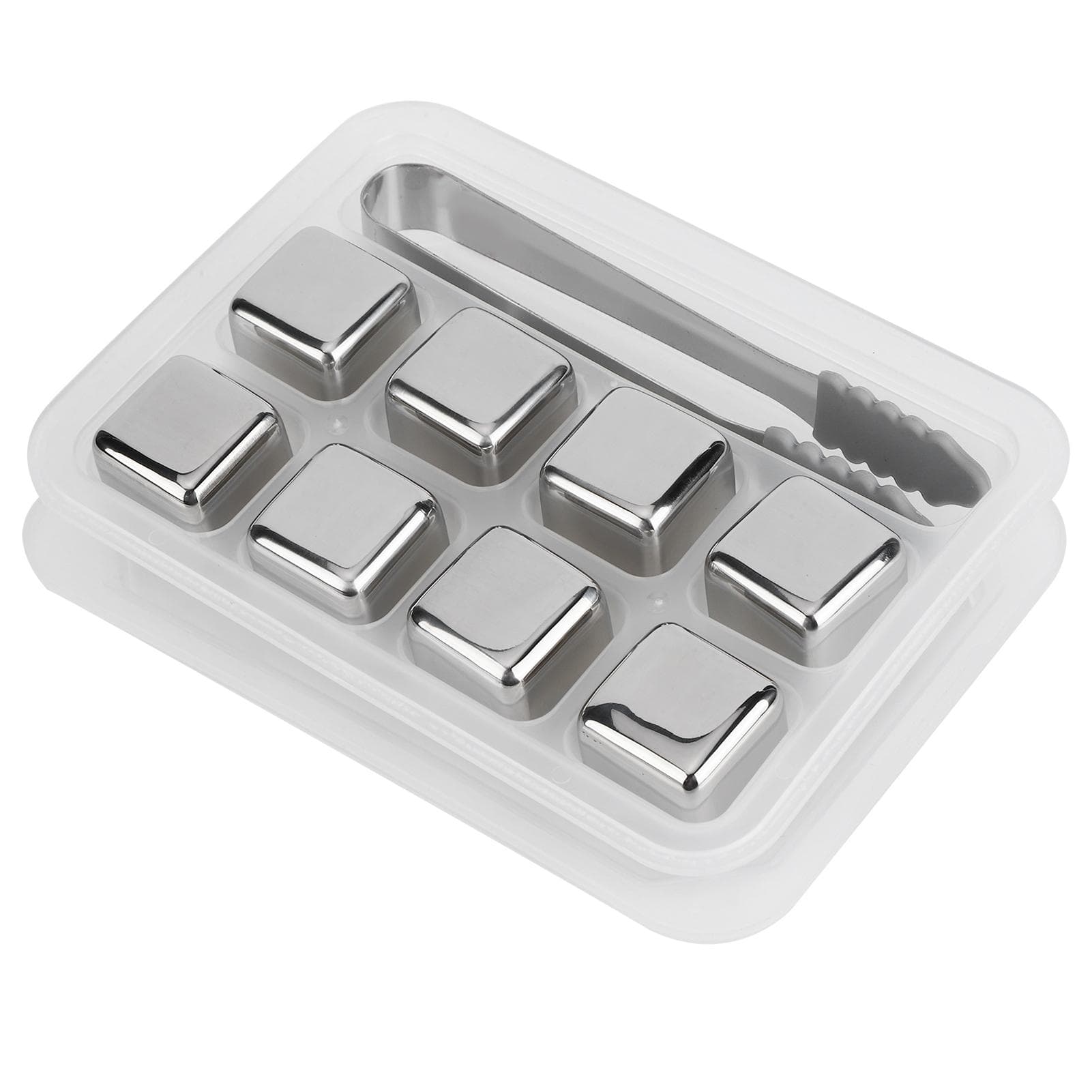 304 Stainless Steel Whiskey Wine Stones Reuseble Ice Cubes Ball with Box Bar Party L(for 6.5-9kg)