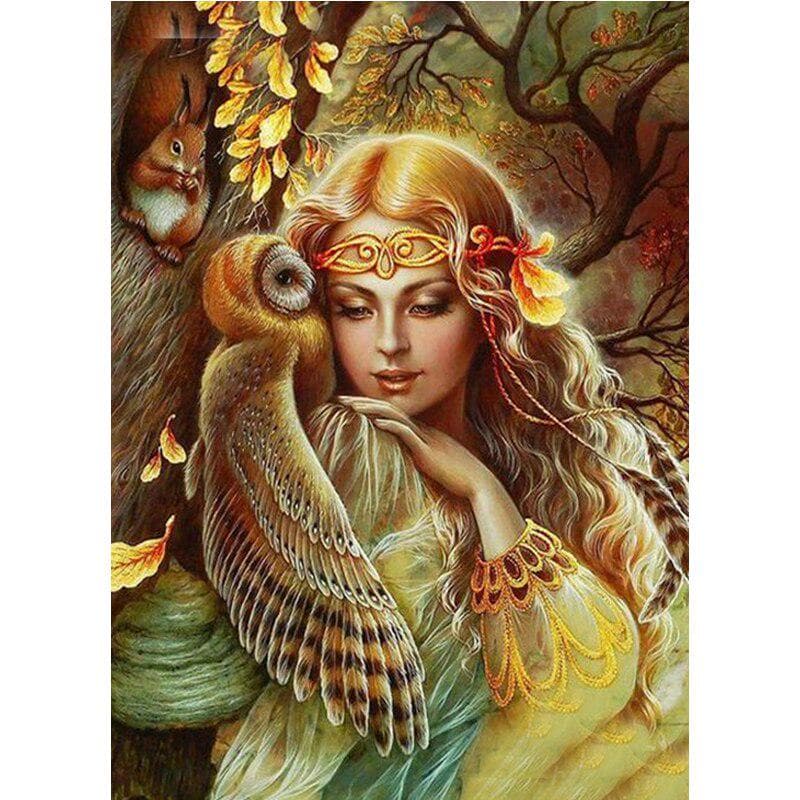 5D DIY Diamond Painting Fairy Embroidery Princess Cross Stitch Rhinestone Kid Gift Modern Home Decor 20X30CM