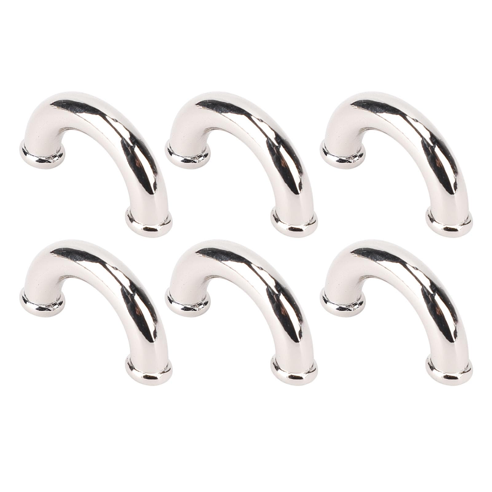 10 Set Bag Arch Bridge Metal Silver D Ring Connector Buckle with 5.5mm Crossing Screw Set for