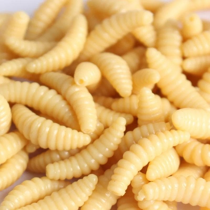 50Pcs Soft Bait Fake Breadworms Earthworms Red Worms Soft Worms Fake Worms Fishing Bait