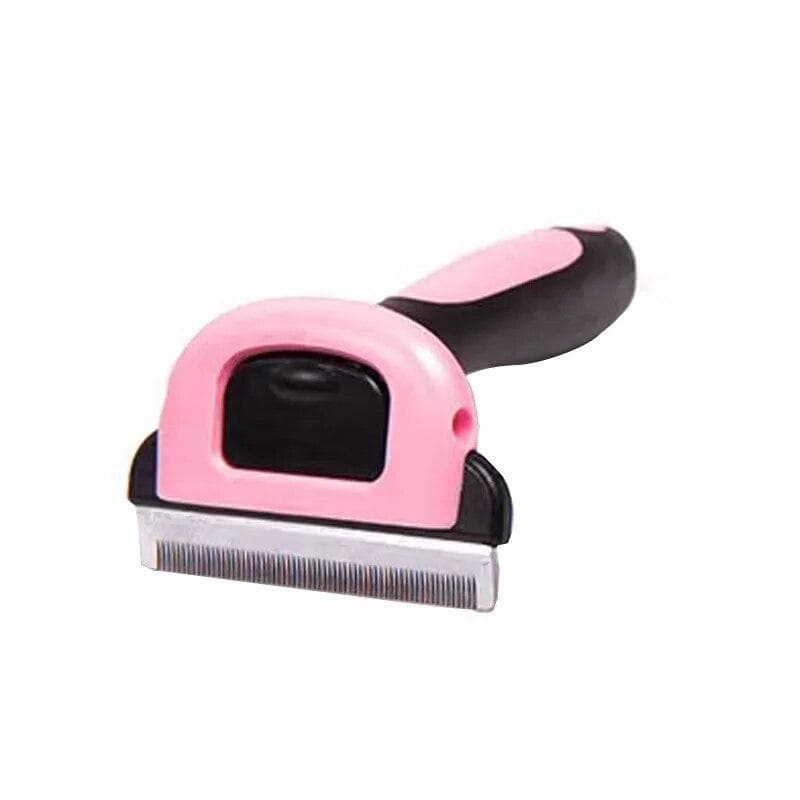 Combs Dog Hair Remover Cat Brush Grooming Tools Pet Detachable Clipper Attachment Pet Trimmer Combs Supply Furmins for Cat Dog small pink