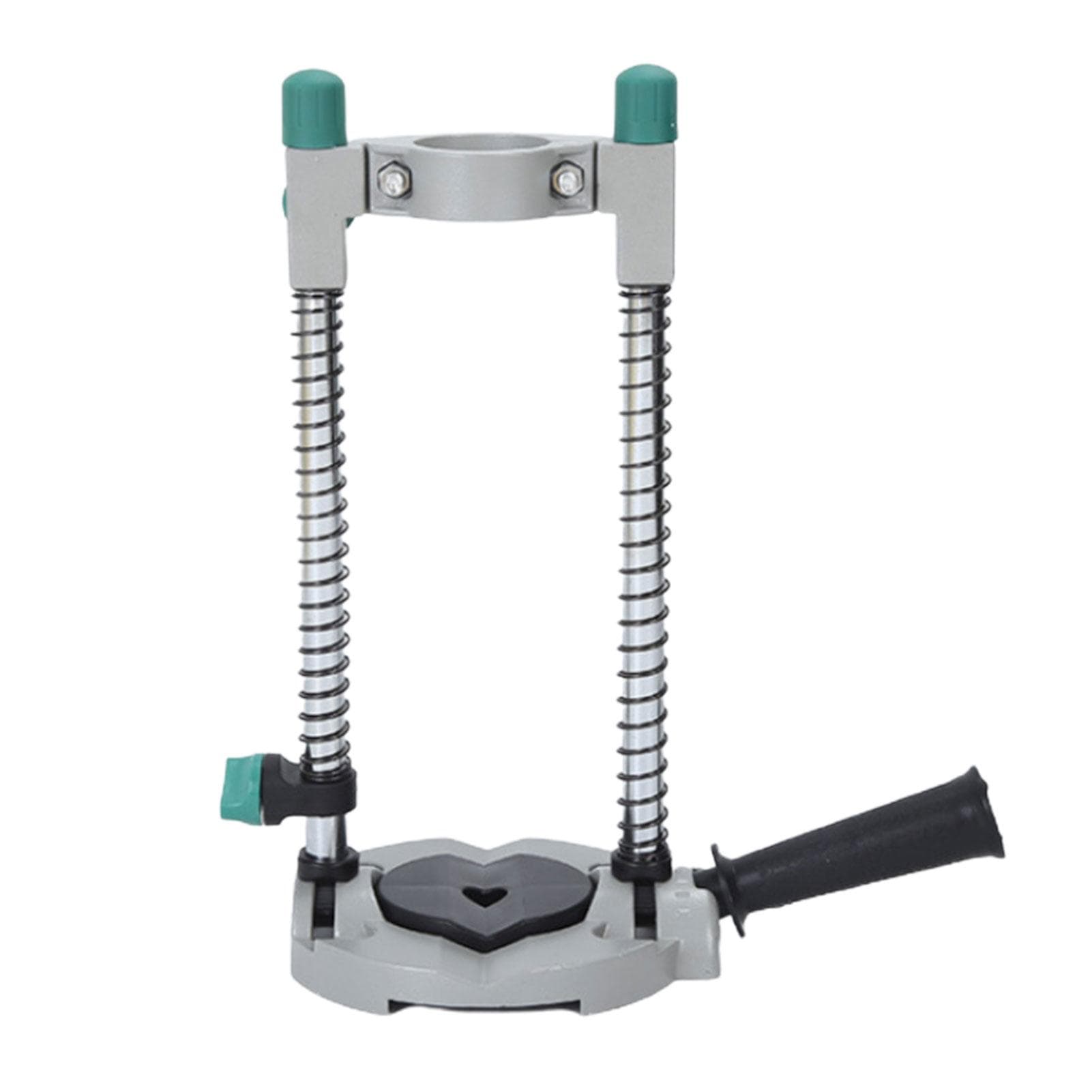 Drill Guide Electric Drill Press Stand 45 degrees Adjustable Mobile Swivel Working Tool silver