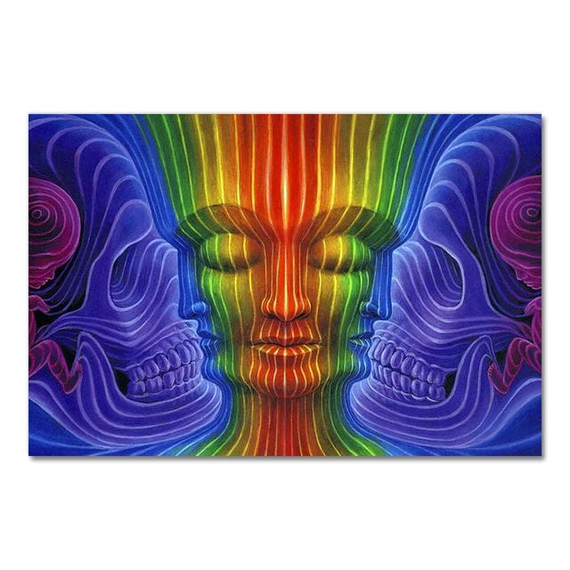 Alex Grey Psychedelic Trippy Tree Life Modular Pictures Modern Home Decoration Wall Art Canvas Prints Painting Bedroom Poster No Frame 50*80cm