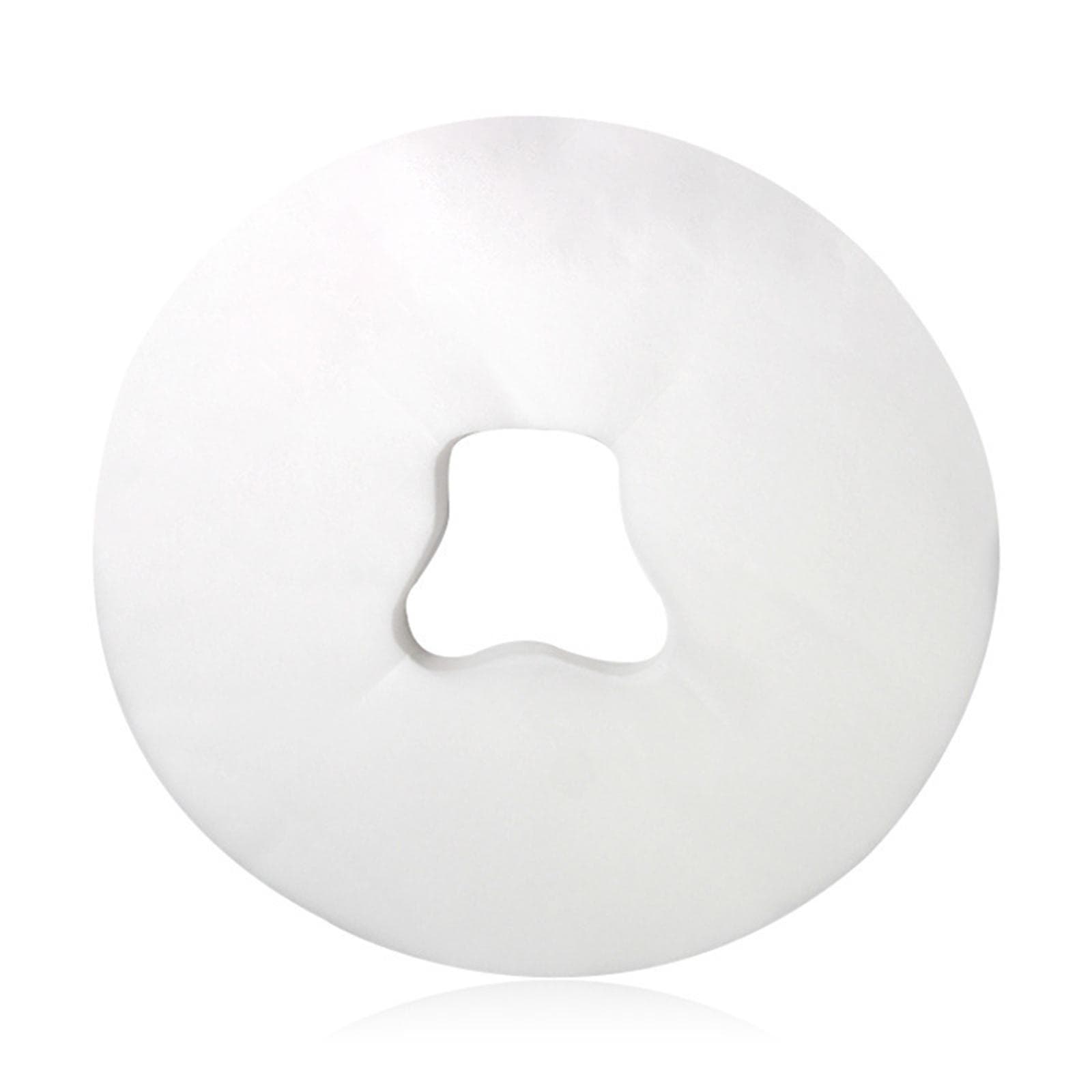Beauty Salon Face Pad Bed Table Face Hole Cover Spa Massage Disposable Breathing Sheet White white