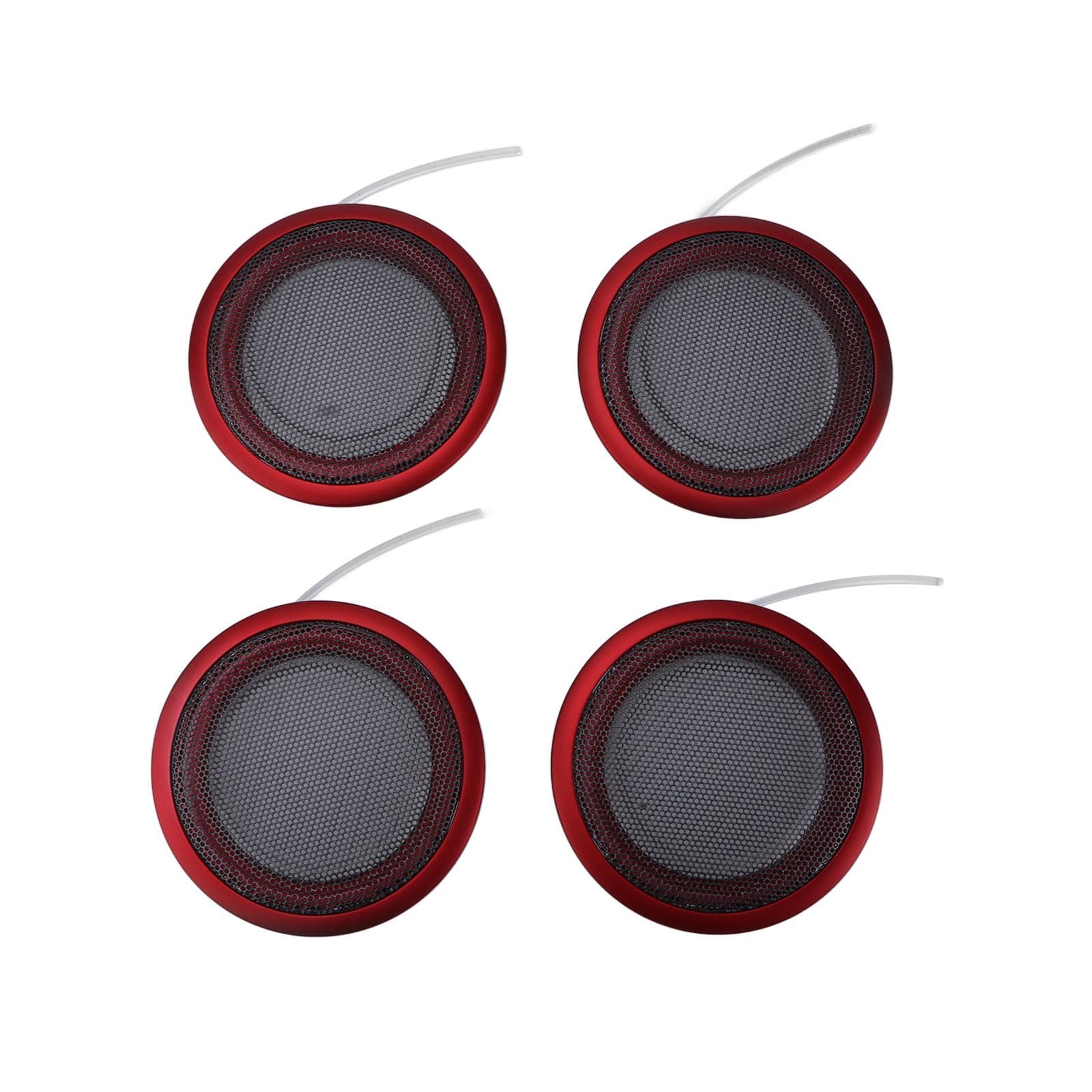 4 Sets Car Speaker Cover Ambient Lamp Orange Ice Blue Lighting Colors Replacement for 3 Series red