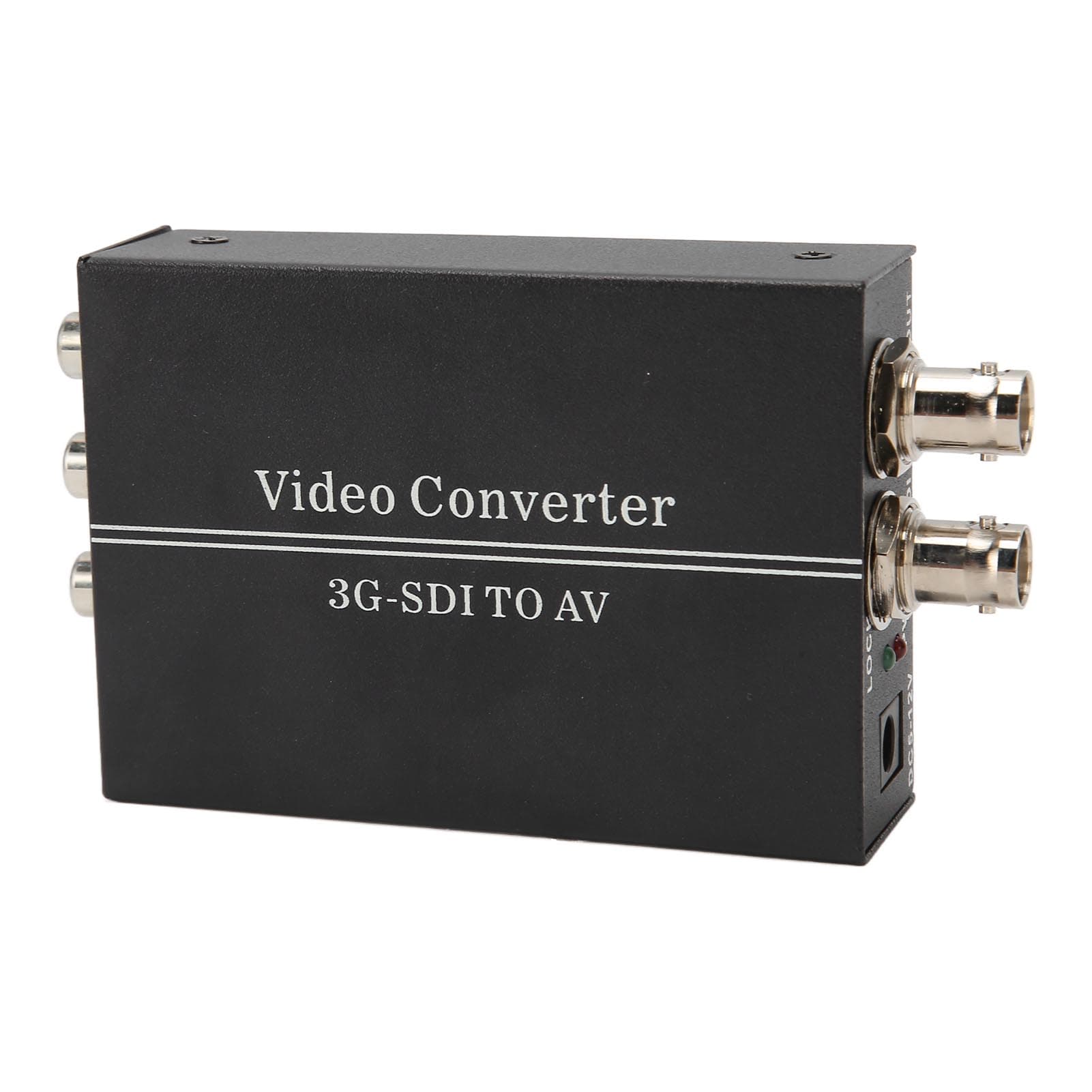3G SDI to AV Converter Lossless SD HD 3G SDI to RCA Adapter with SDI Signal Loopout for TV Monitor EU Plug
