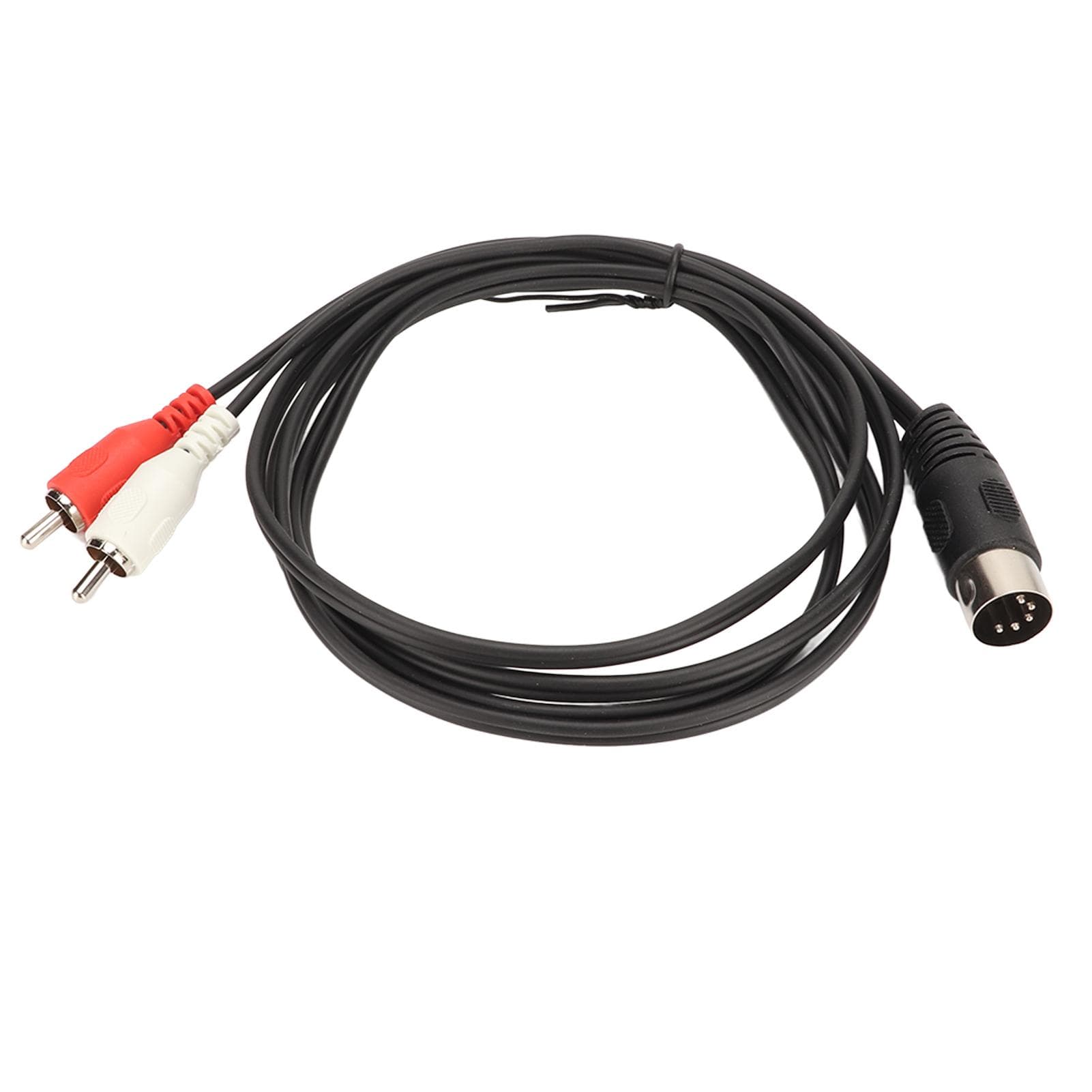 5 Pin Din Male to 2 RCA Male Cable PVC Wire Cover 2 RCA to Din Sound Connection Cable for CD Player