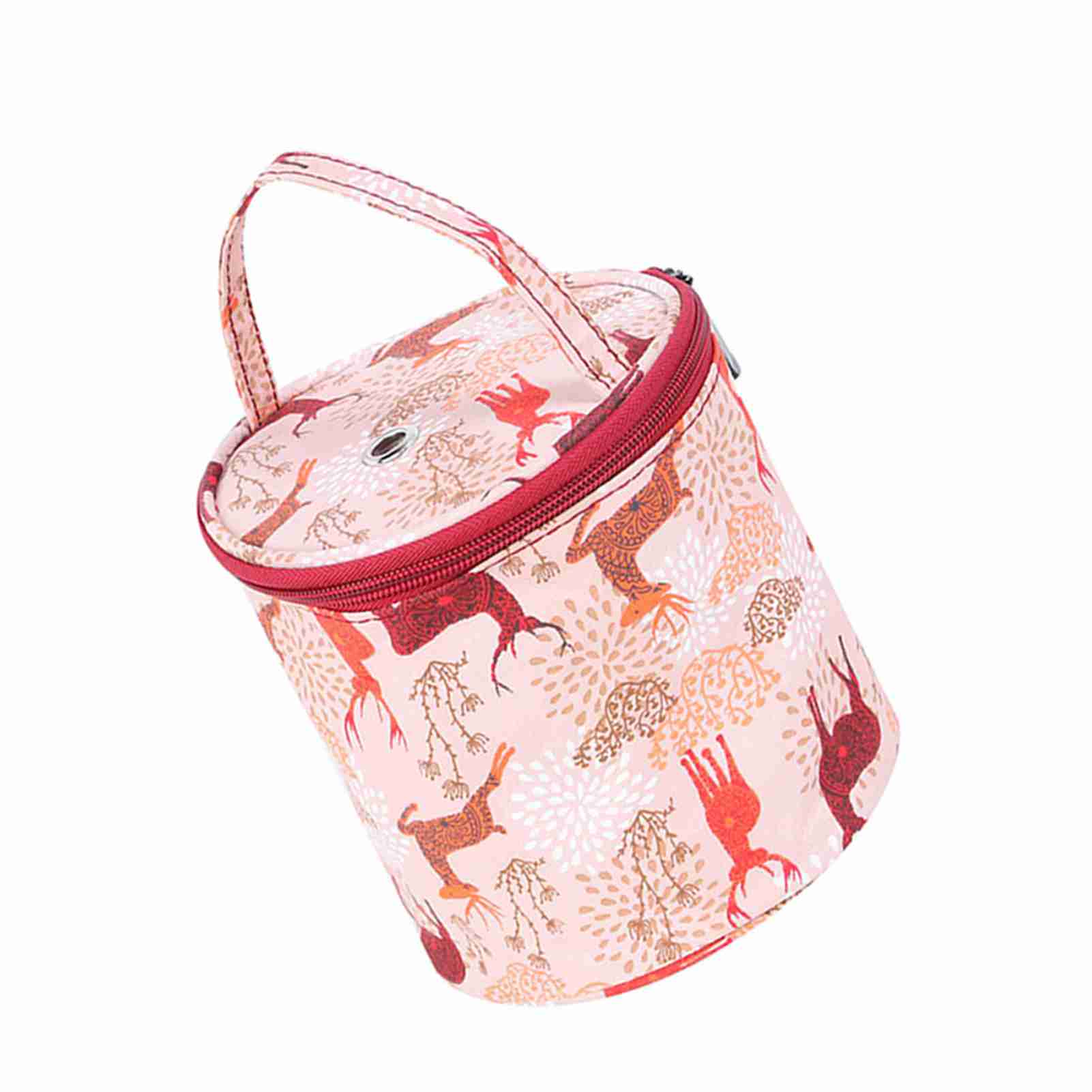 Knitting Storage Bag Portable Crochet Hook Needle Sewing Tool Accessories Case(Small Barrel)
