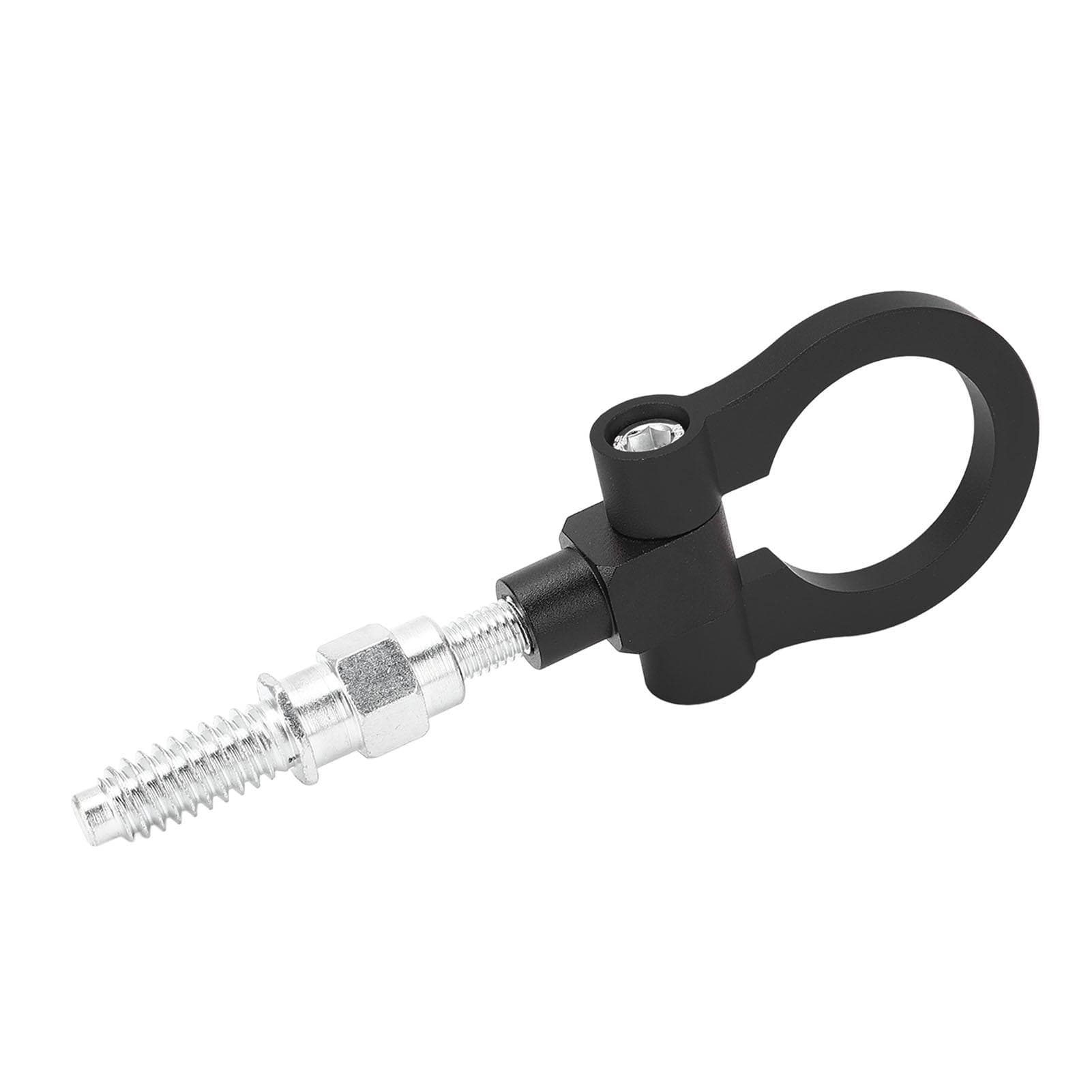 Trailer Ring Eye Towing Hook Aluminum Alloy Stylish Look Bumper Eye Tow Hook for 1 3 5 Series X5 X6 black