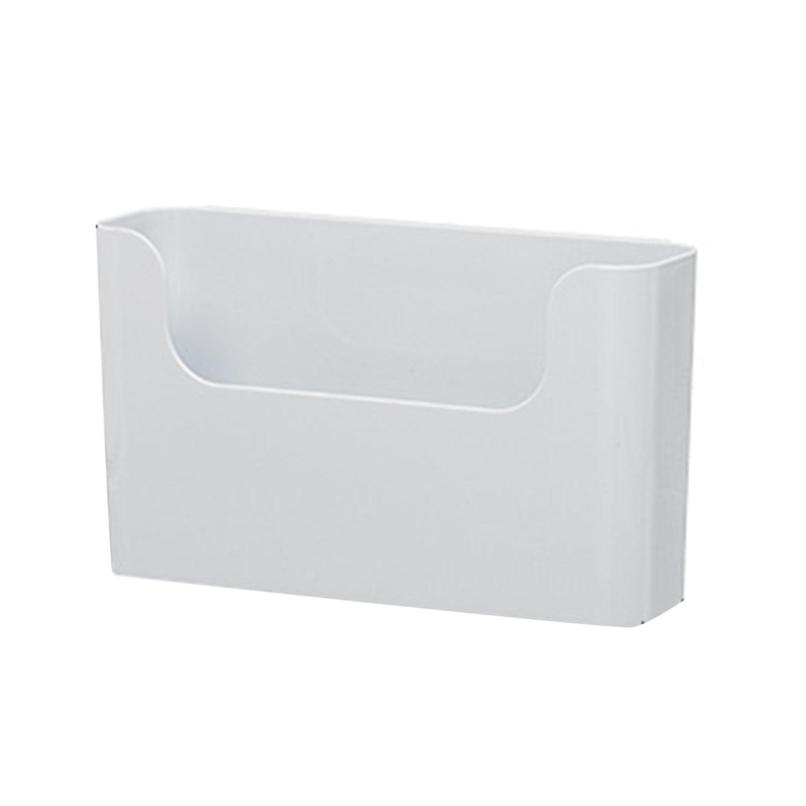 Wall Storage Box Adhesive Space Saving Plastic Wall Organizer Box for Kitchen Bathroom Cabinet Door