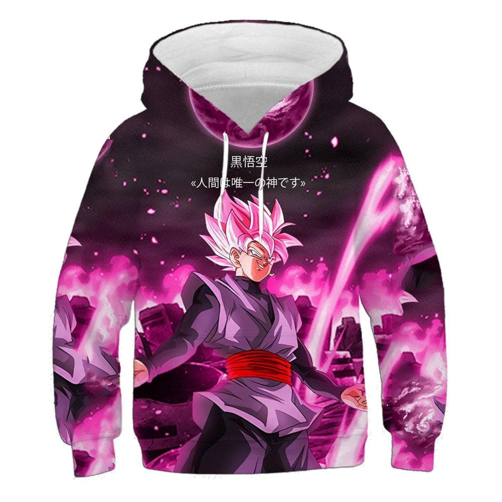 2025 MINISO Kids Dragon Ball Hoodie Sweatshirt Son Goku Boys Girls 3D Printing Sport Sweater Cosplay Costume Children Pullovers Tops 150
