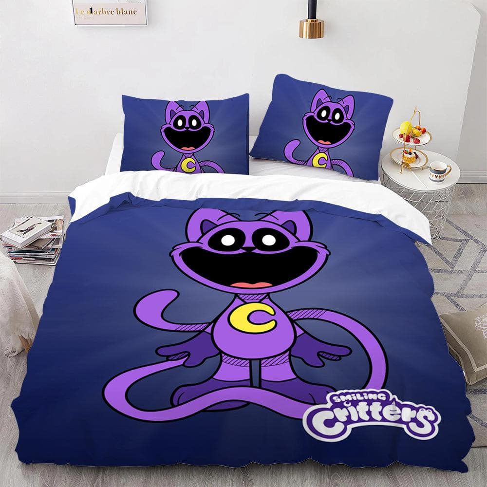 Anime Cartoon S-Smiling Critters Horror Game CATNAP DOGDAY Duvet Cover Sets Printed Bedding Set Double Queen King Size 2/3pcs US Queen228x228cm