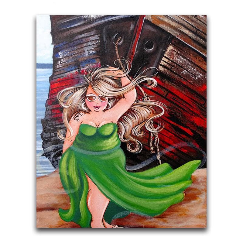 5D Diy Diamond Painting Full Round Diamond Embroidery Cross Stitch 20X30CM