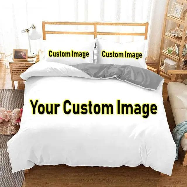 3D Custom Po Bedding Set Interesting Creative Customized Duvet Cover With Pillowcases Twin Full Queen King Size Dropshipping Eu-Single135x200cm