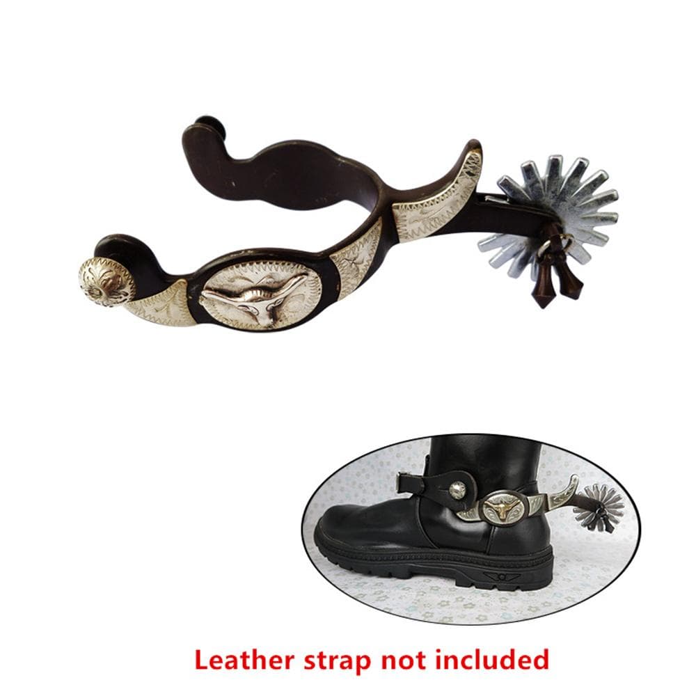 1pc Antique Men's spur with Electroplated Alloy Gears