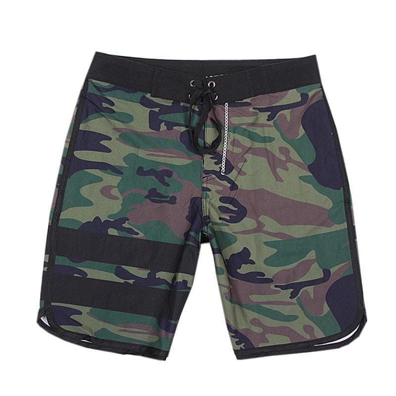 Men's Quick-Dry Elastic Beach Surf Shorts - Muscle Fit for Bodybuilding & Competition 34