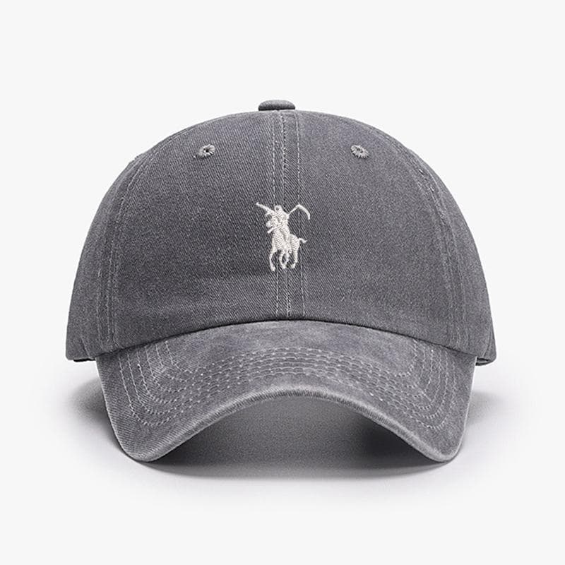 Embroidery design Grim Reaper Japan Baseball Caps Men Women soft cotton Washed soft Adjustable sunbonnet Dad cap hats boys girls Cap girth (54-60cm) light gray