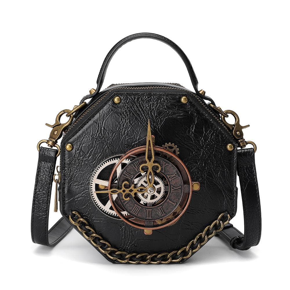 European and American Punk Industrial Retro Style Women's Single-shoulder Crossbody Bag, A Niche Hand-held Crossbody Bag