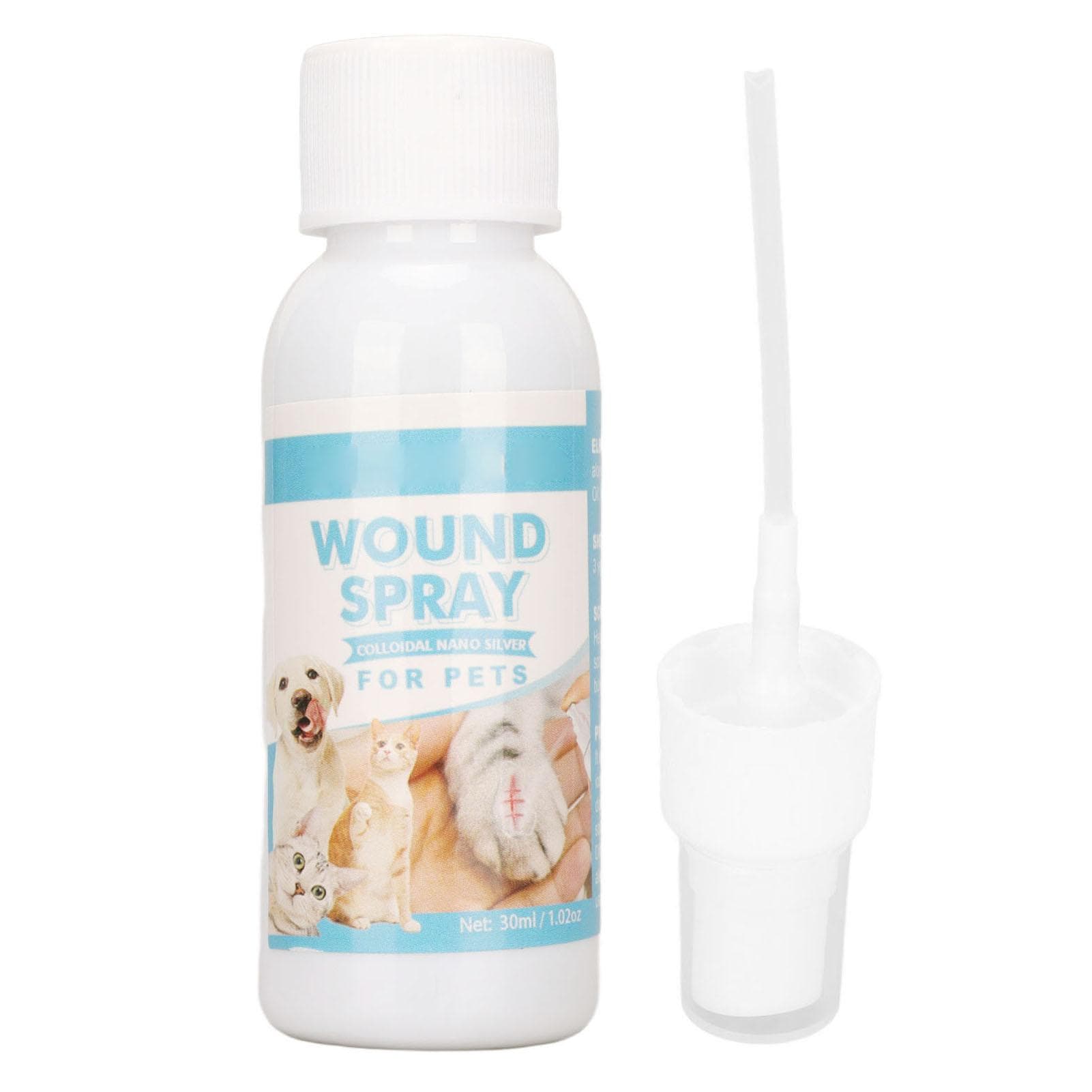 30ml Pet Wound Spray Prevent Wound Infection Promote Wound Healing Pet Skin Care Spray for Cats