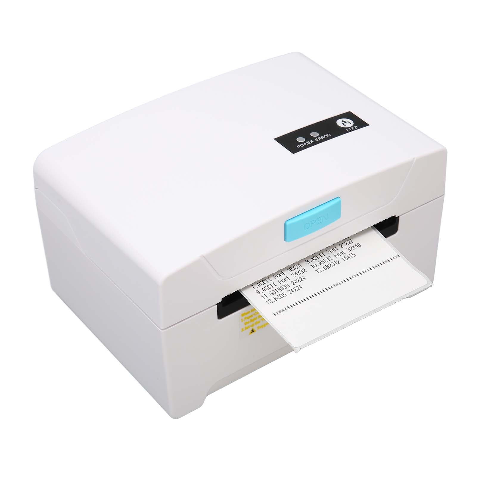 80mm Thermal Printer Adjustable Print Width Clear Printing Professional Label Printer for Shipping US Plug