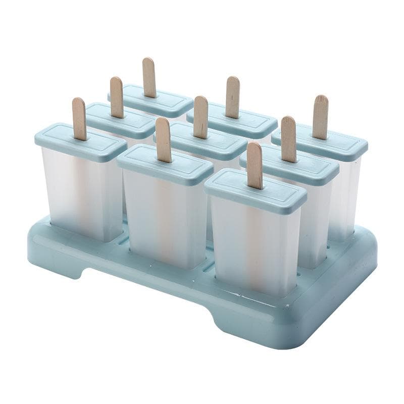 Ice Cream Popsicle Mold DIY Ice Cream Mold Homemade Ice Box Ice-lolly Mold Ice Cube Tray Kitchen Tool blue