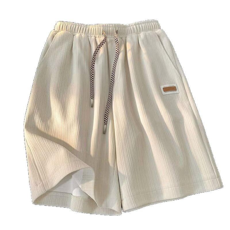 Ice Silk Shorts for Men and Women Thin Summer New Style Hong Kong Style Loose Five-point Wide-leg Pants 3XL