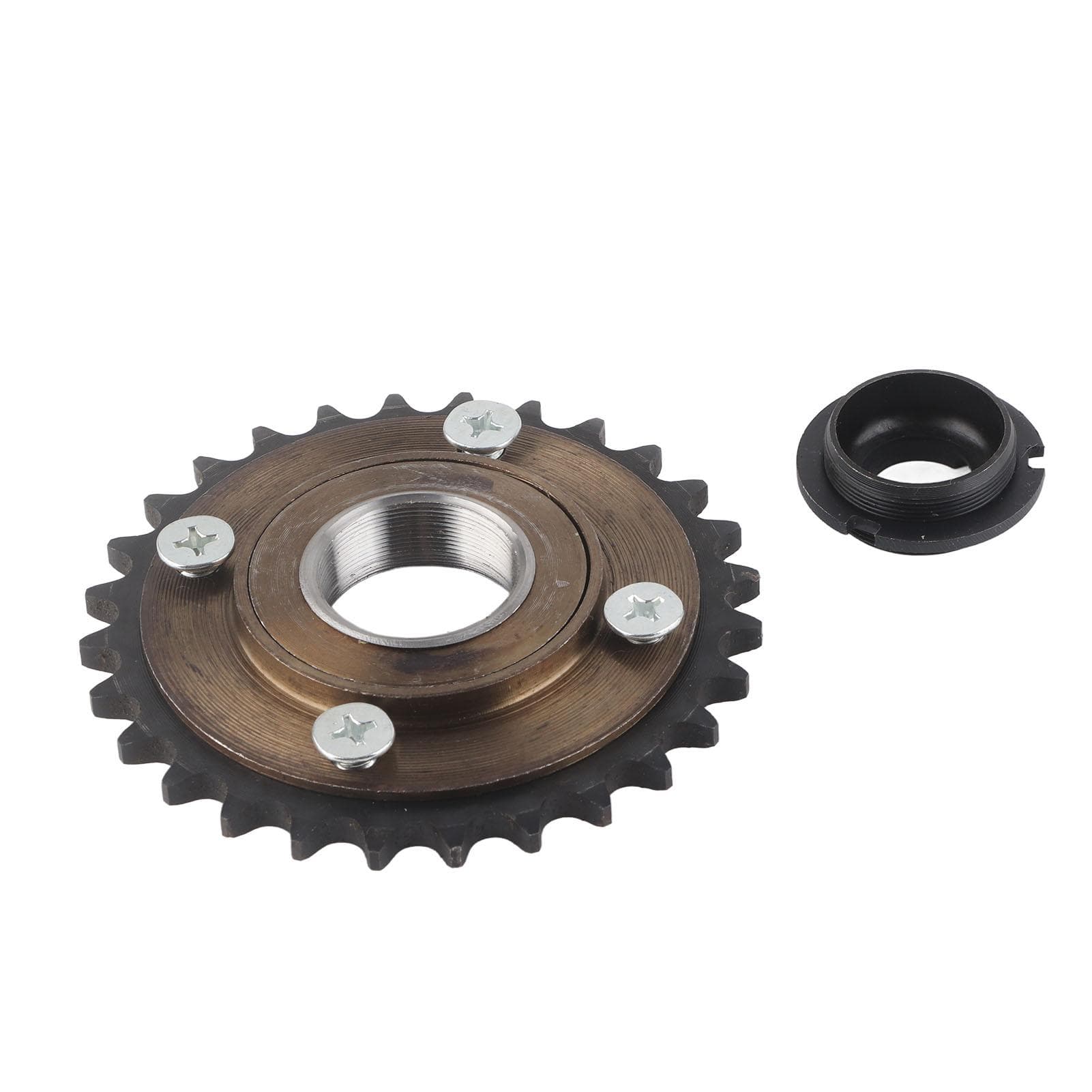 420 28T Tooth Sprocket Flywheel Bike Connector Set Steel for Bike Modified Electric Bike
