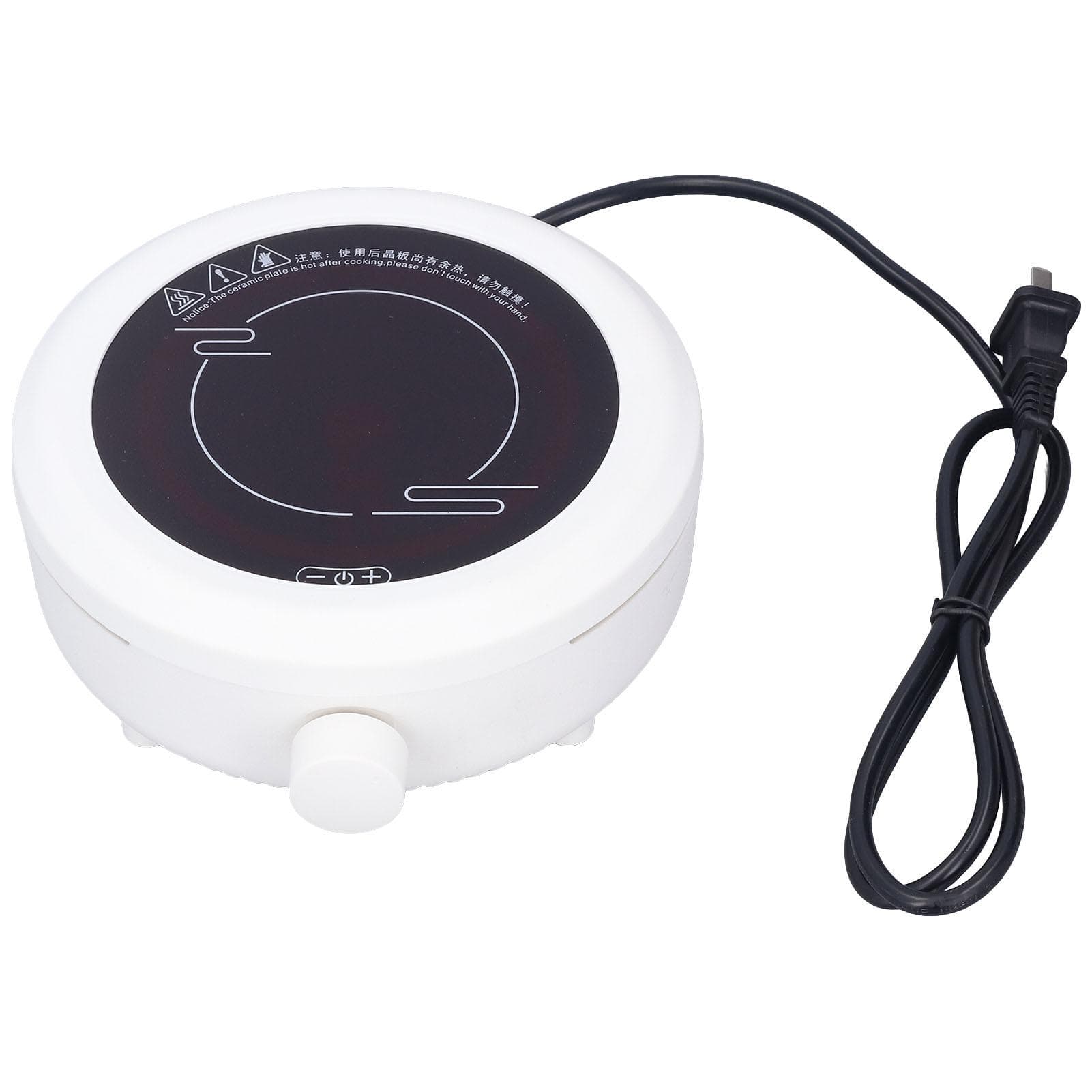 Electric Cooktop 800W Portable Electric Hot Plate for Home Dormitory Office white