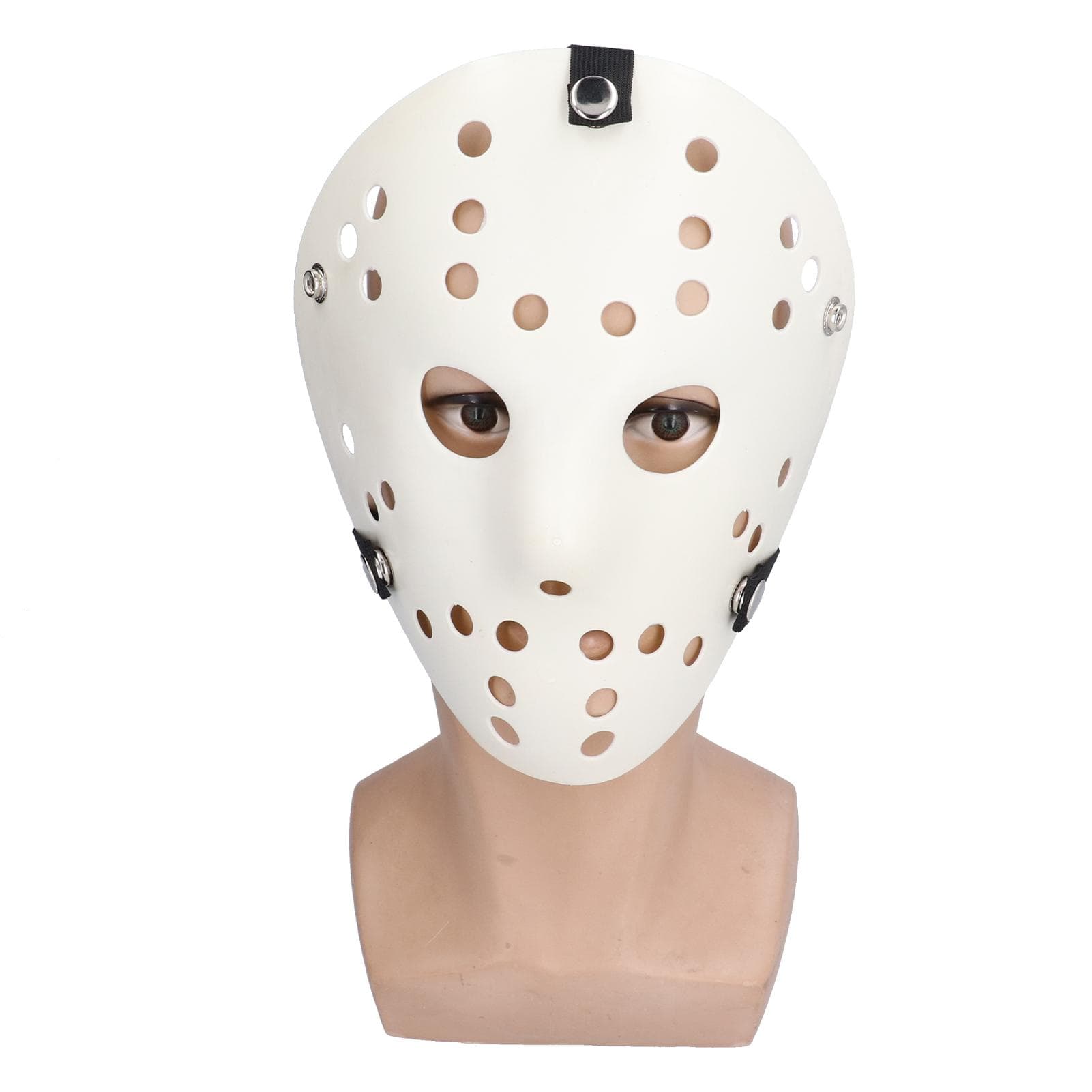 White Hockey Mask Horrible Scary Halloween Mask Party Costume Cosplay Prop for Adult Children