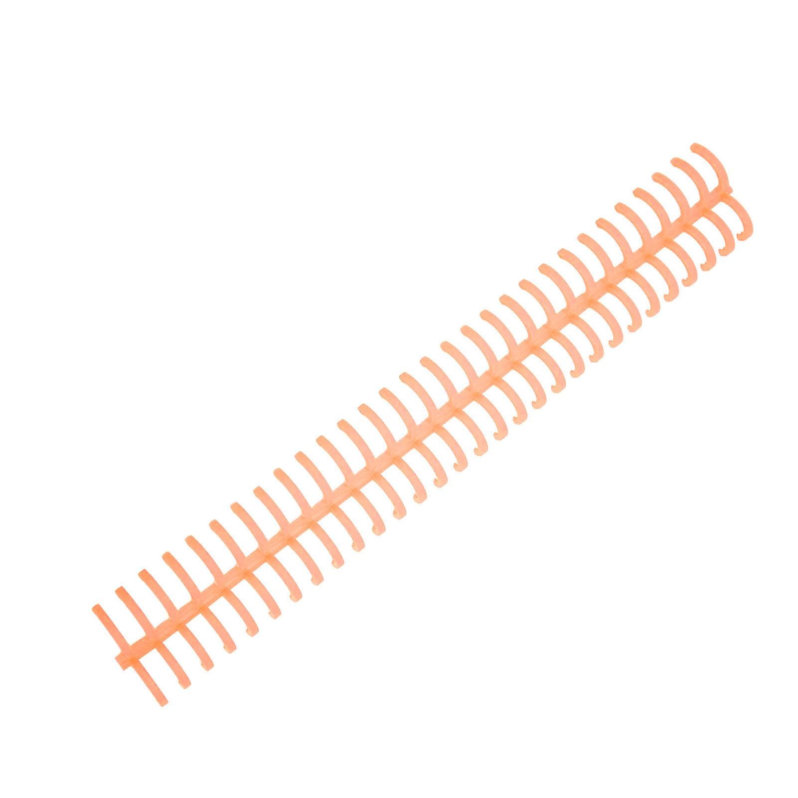 10Pcs Spiral Binding Coil 130 Sheet Capacity Spine Comb 30 Holes 16mm Diameter Set Kit Orange