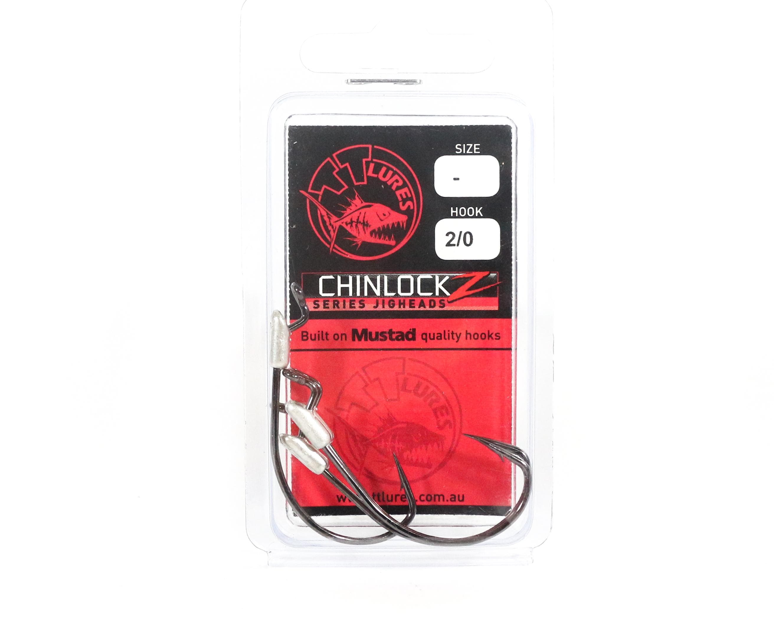 Tackle Tactics TT ChinlockZ Unweighted Worm Hook 2/0 4/pack (0909)