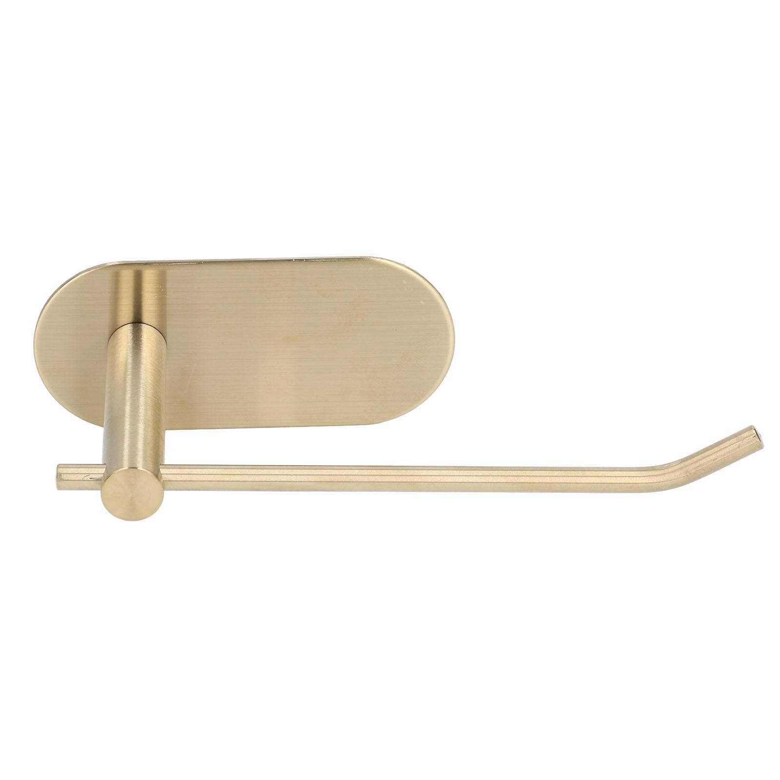 Toilet Paper Holder Stainless Steel Punch Free Wall Mounted Toilet Paper Roll Stand for Home golden