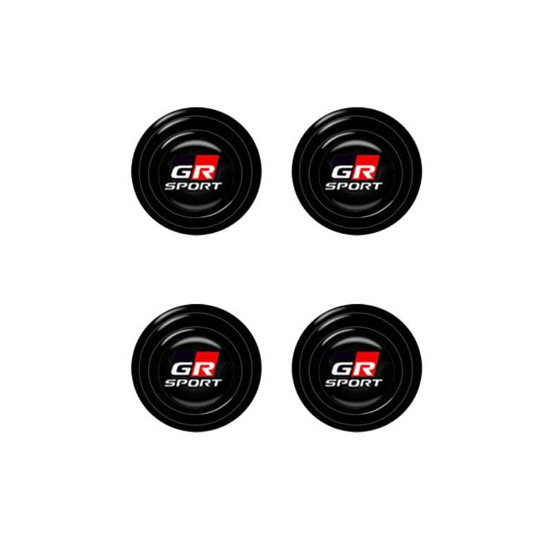 4/8/16Pcs Car Shock Absorber Gasket Shockproof Cushion Patch Absorber For GR Gazoo Racing C-Hr Rav4 Mirai Auto Accessorie GR SPORT 4Pcs black
