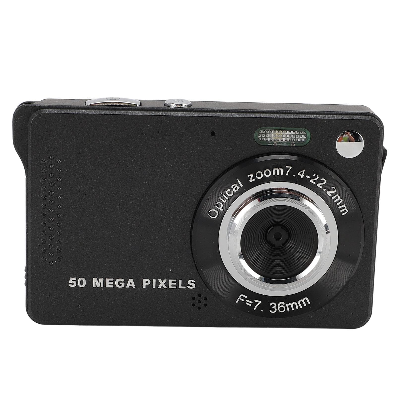 Digital Camera for Teens 50MP 1080P HD 2.8 Inch TFT Screen 16X Digital Zoom Autofocus Pocket black