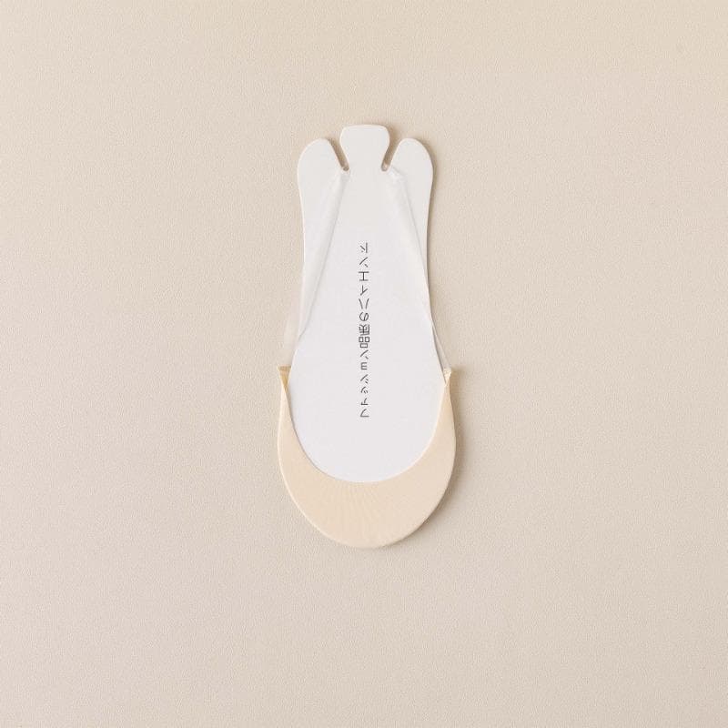 Half Palm Cotton Sling Socks for Women High Heeled Sandals Summer Boat Socks Shallow Mouth Non-Slip Invisible Socks 35-39 beige