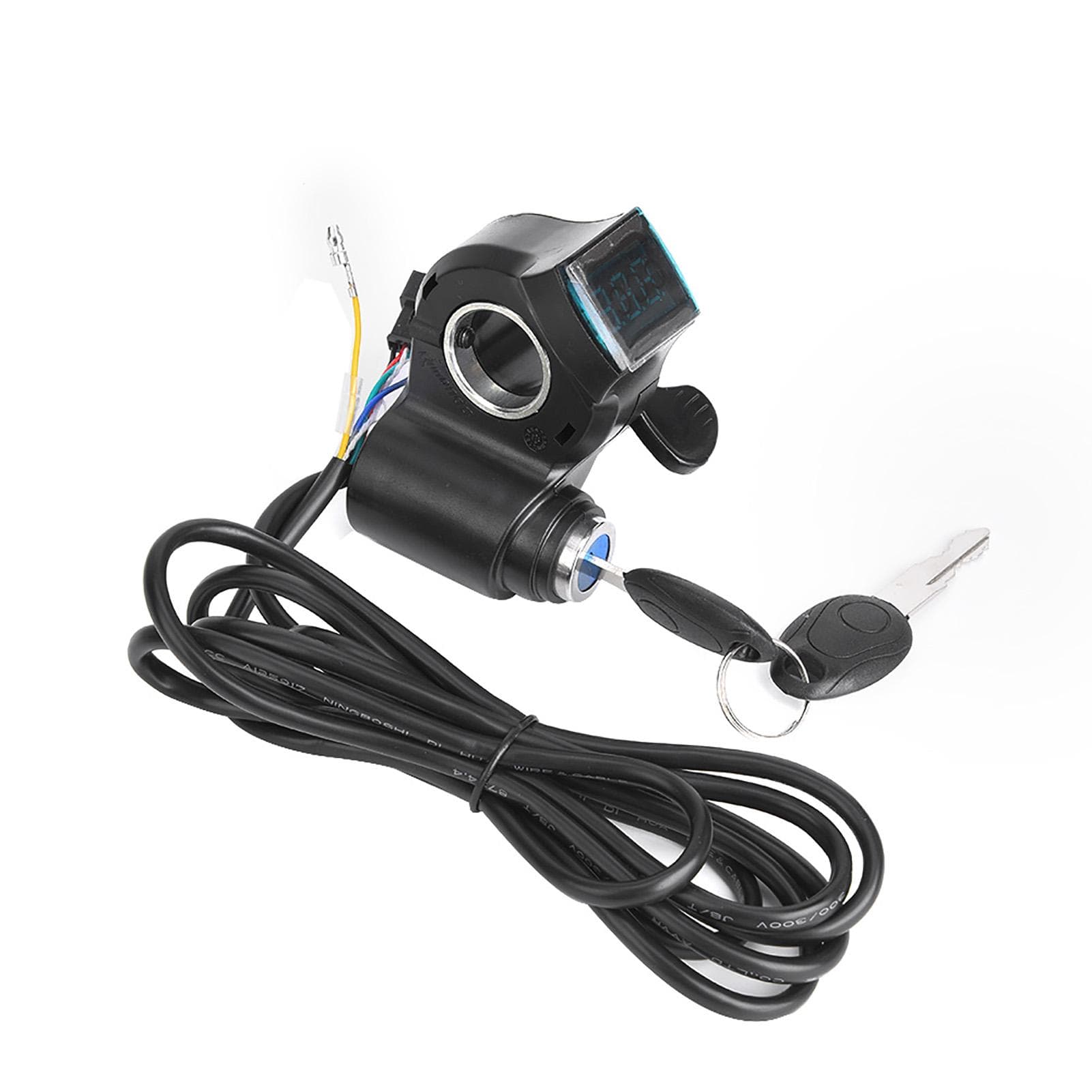 E?Bike Thumb Throttle LCD Display Digital Battery Voltage Power Switch for Electric Vehicle