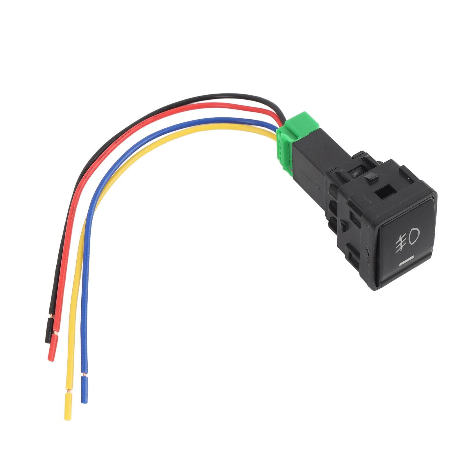4 Pole 12V Push Button Switch with LED Indicator Shockproof Safe Connection Fog Light Push Button