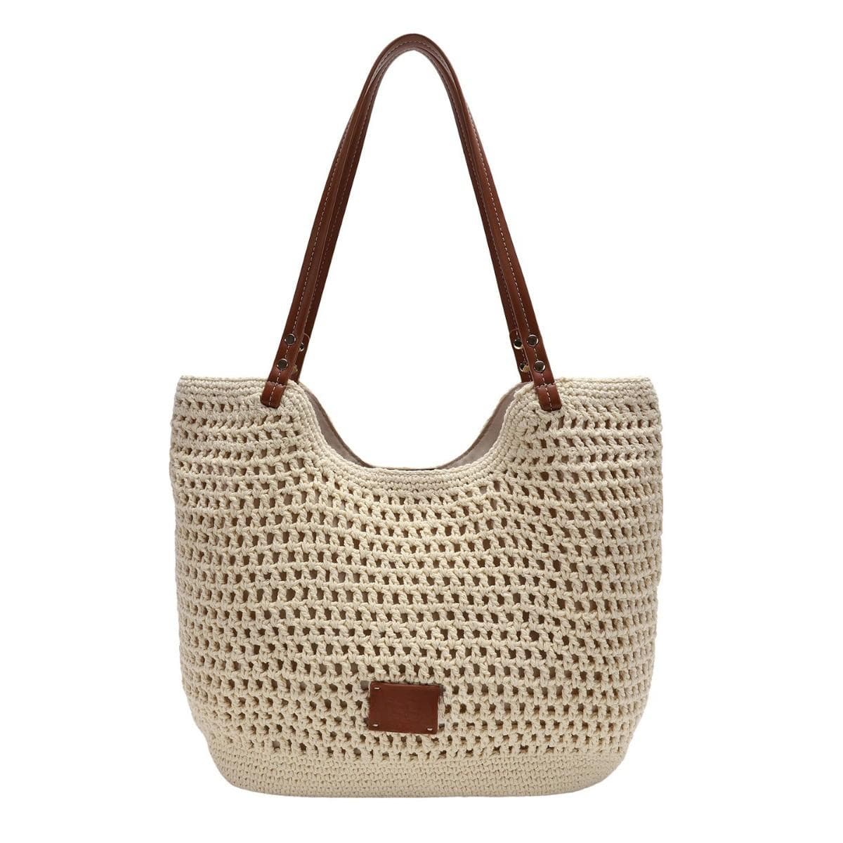 Beach Holiday Weaving Tote Bag Women's Spring and Summer Large Capacity Shoulder Bag 27*8.5*24